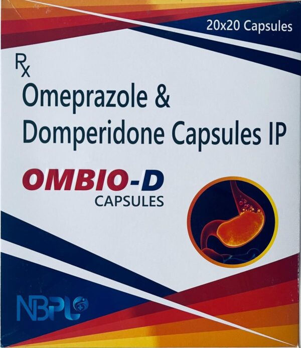 OMBIO-D <br><p><small>Omeprazole Domperidone Capsules, Prescription</small></p>