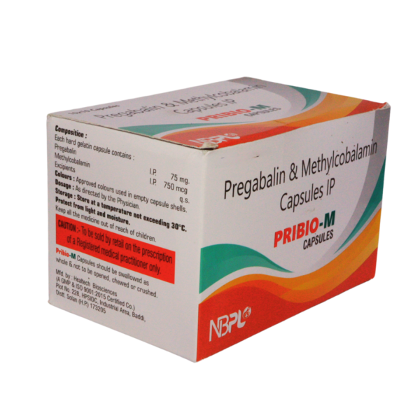 PRIBIO-M <br><p><small>Pregabalin And Methylcobalamin Capsules, Prescription, Packaging Size: 10x10 Capsule</small></p> Not for Sale - Image 2