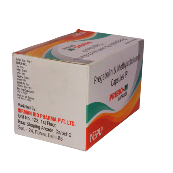 PRIBIO-M <br><p><small>Pregabalin And Methylcobalamin Capsules, Prescription, Packaging Size: 10x10 Capsule</small></p> Not for Sale - Image 3