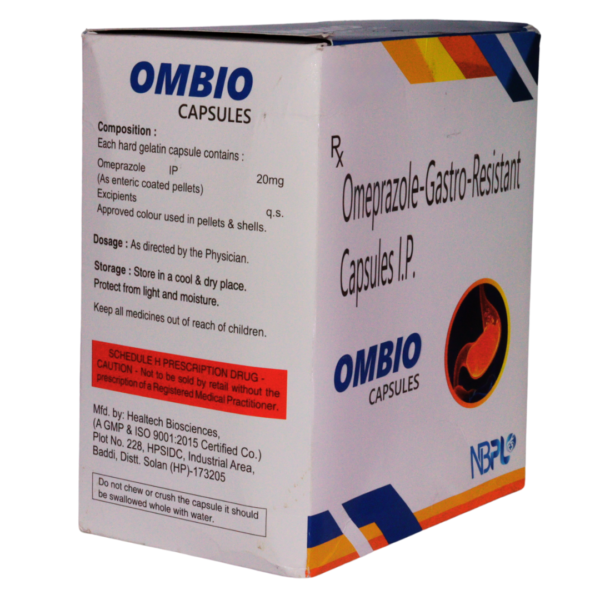 OMBIO Capsules <br><p><small>20mg Omeprazole Gastro Resistant Capsules IP</small></p> - Image 2