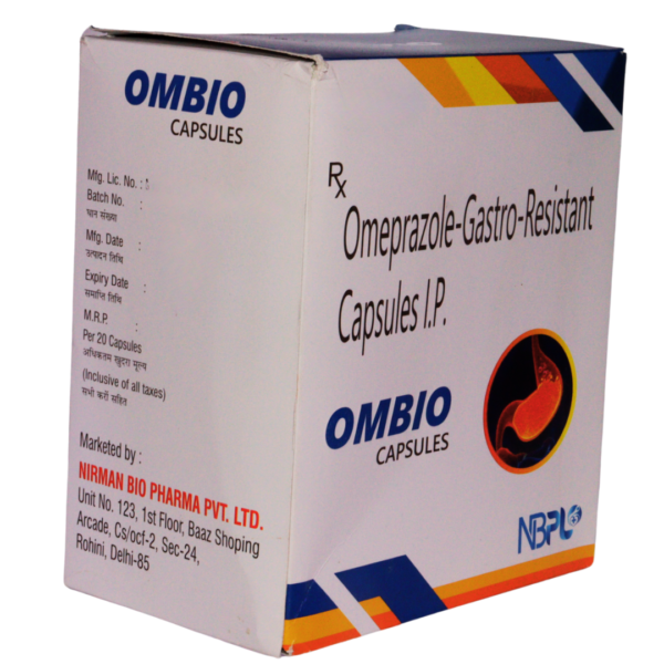 OMBIO Capsules <br><p><small>20mg Omeprazole Gastro Resistant Capsules IP</small></p> - Image 3