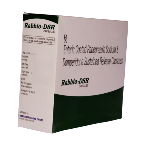 Rabbio-DSR <br><p><small>Enteric Coated Rabeprazole Sodium And Domperidone Sustained Release Capsules</small></p> - Image 3