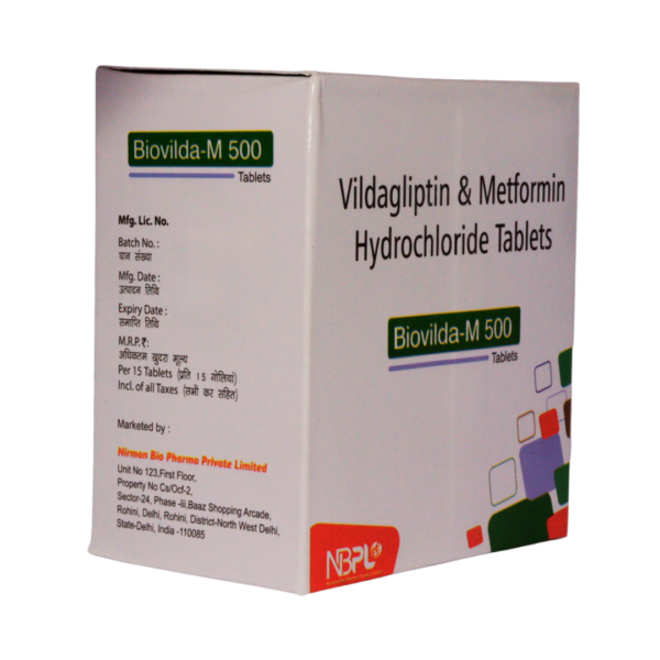 Biovilda-M 500 <br><p><small>VILDAGLIPTIN 50MG + METFORMIN 500MG TABLET</small></p> - Image 3