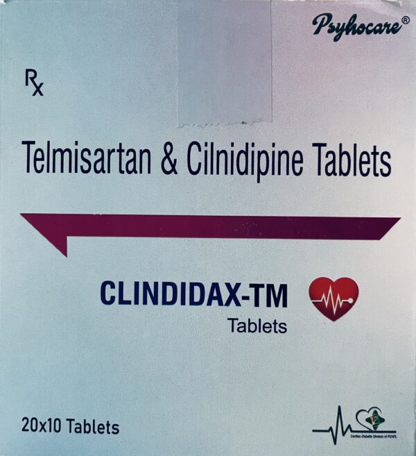 CLINDIDAX-TM Telmisartan & Cilnidipine Tablets