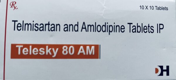 Telesky 80 AM <br> <small><p>Telmisartan And Amlodipine Tablets IP, Daxia Healthcare </small></p>