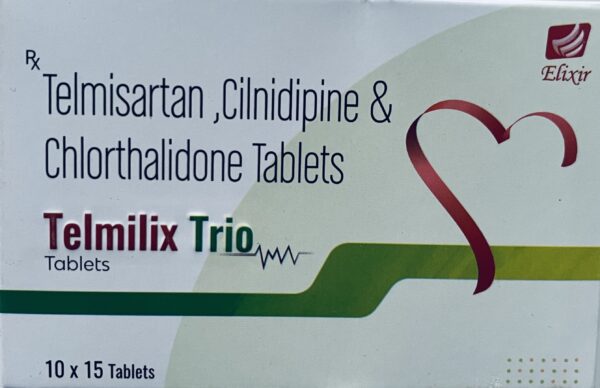 TELIMAX-TRIO  Telmisartan Cilnidipine and Chlorthalidone Tablets