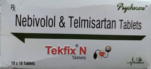 Tekfix N Tablet <br><p><small>Telmisartan 40mg + Nebivolol 5mg</small></p>