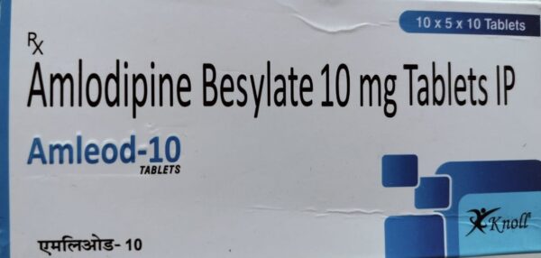 Amleod 10mg Tablet <br> <p><small>Amlodipine (10mg)</small></p>