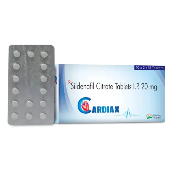 Cardiax 20<br><p><small>Sildenafil 20 mq Tablets</p></small>