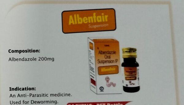 ALBENFAIR SUSPENSION<br><p><small>ALBENDAZOLE </p></small>