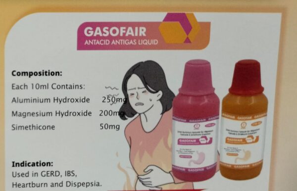 GASOFAIR SUSP<br><p><small>ANTACID SYRUP</p></small>