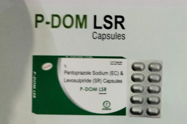 P-DOM LSR<br><p><small>PANTOPRAZOLE AND LEVOSULPRIDE CAPSULES</p></small>