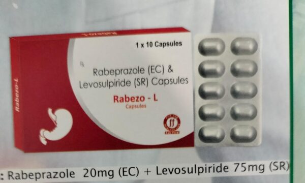 RABEZO L<br><p><small>RABEPRAZOLE AND LEVOSULPRIDE CAPSULES</p></small>