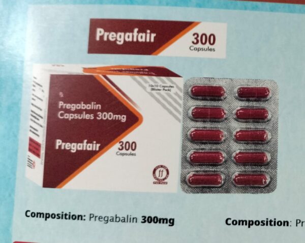 PREGAFAIR 300<br><p><small>PREGABALINE CAPSULES</p></small>