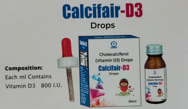CALCIFAIR D3 DROPS<br><p><small>CHOLCALCIFEROL DROPS</p></small>