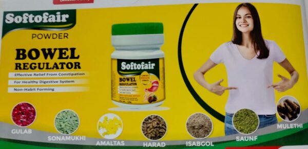 SOFTOFAIR POWDER<br><p><small>BOWEL REGULATOR</p></small>