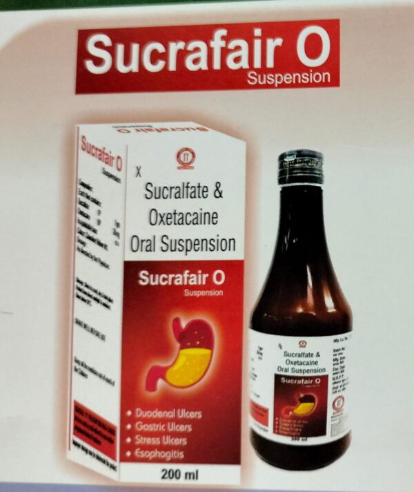 SUCRAFAIR O SYRUP<br><p><small>SUCRALAC AND OXETACAINE SUSPENSION</p></small>