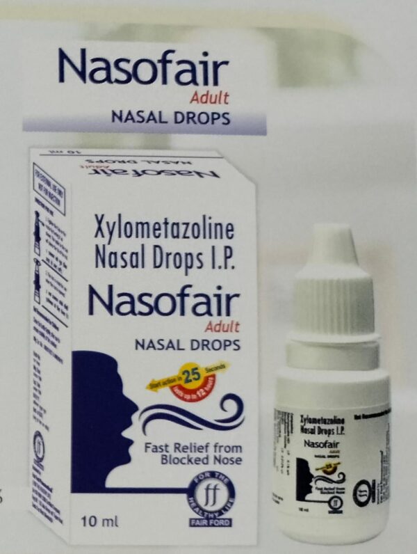 NASOFAIR ADULT<br><p><small>XYLOMETAZOLINE NASAL DROPS</p></small>