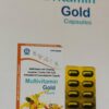 MULTIVITAMIN GOLD CAPSULES<br><p><small>MULTIVITAMIN WITH GINSENG, LYCOPENE, L-LYSINE, FOLIC ACID, ANTIOXIDENT & CYNOCOBALAMIN CAPSULES</p></small>