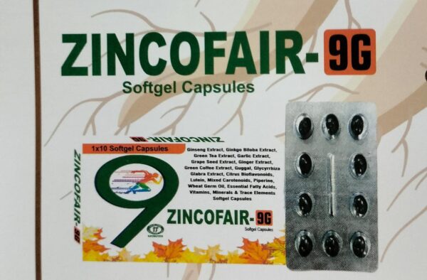 ZINCOFAIR 9G<br><p><small>Benfotiamine 1.5 MG+Biotin 100 MCG+Calcium ascorbate 45 </p></small>
