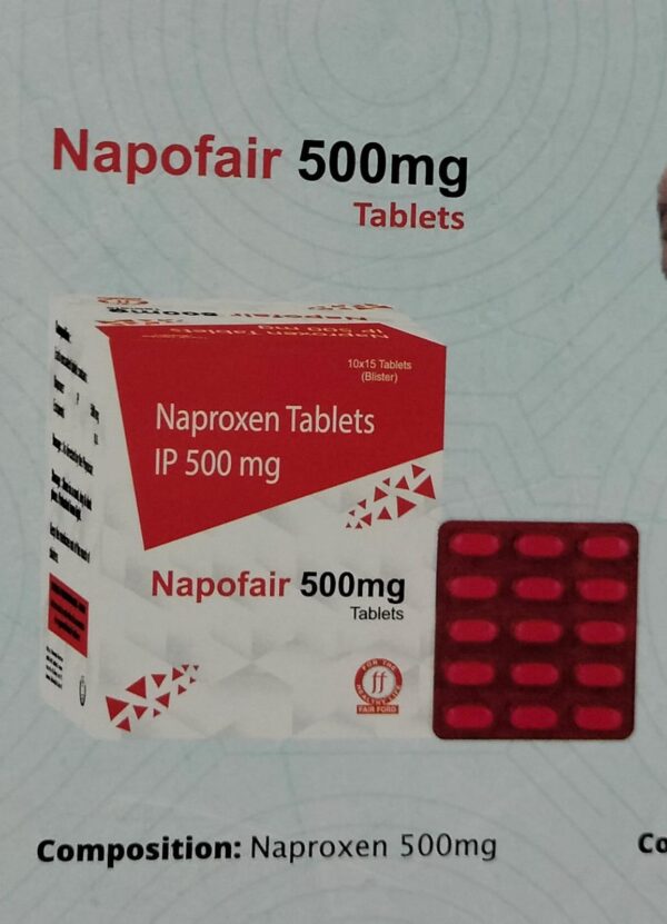 NAPOFAIR 500 TAB 1*15<br><p><small>NAPROXEN 500 </p></small>