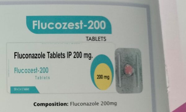 FLUCOZEST 200 TAB 1*10<br><p><small>FLUCONAZOLE 200MG</p></small>