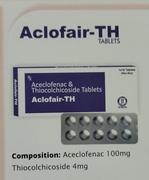 ACLOFAIR TH<br><p><small>ACECLOFENAC AND THIOCOLCHICOSIDE TABLETS</p></small>