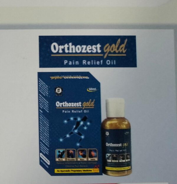 ORTHOZEST GOLD PAIN OIL<br><p><small>AYURVEDIC</p></small>