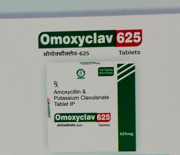 OMOXYCLAV 625<br><p><small>AMOXYCILLINE AND POTASSIUM CLAVULANATE TABLETS</p></small>