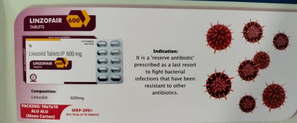 LINZOFAIR 600 TABLET <br><p><small>LINEZOLID TABLETS</p></small>