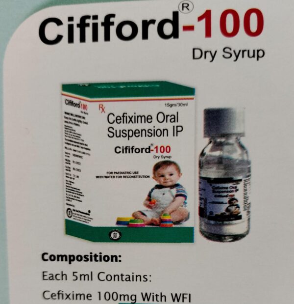 CIFIFORD 100 SYP<br><p><small>CEFEXIME ORAL SUSPENSION</p></small>