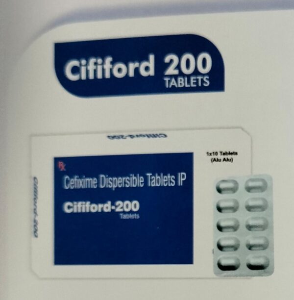 CIFIFORD 200 <br><p><small>CEFEXIME 200 MG TABLETS</p></small>