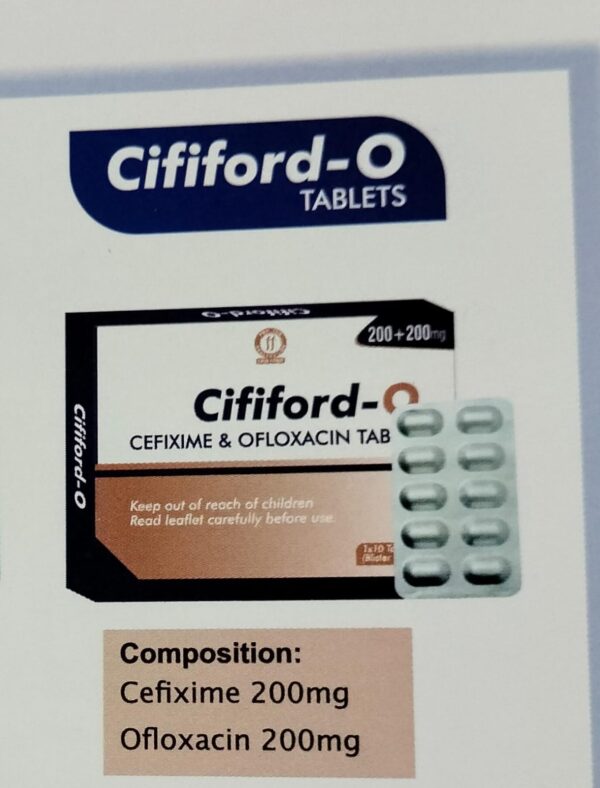 CIFIFORD-O <br><p><small>CEFEXIME AND OFLOXACIN TABLETS</p></small>