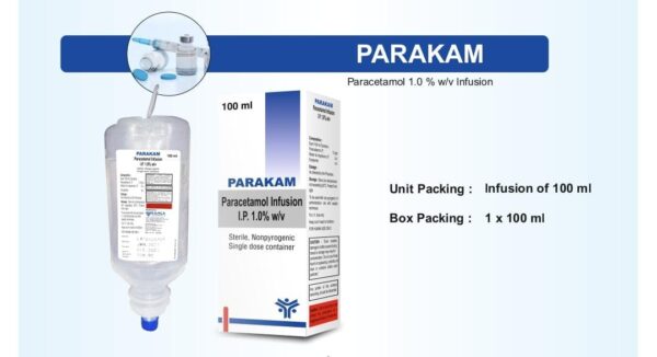 PARAKAM 300 10*2ML<br><p><small>PARACETAMOL INJECTION</p></small>