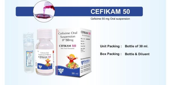 CEFIKAM 50 DS (WW) 1 X 30 ML<br><p><small>CEFEXIME SYP</p></small>