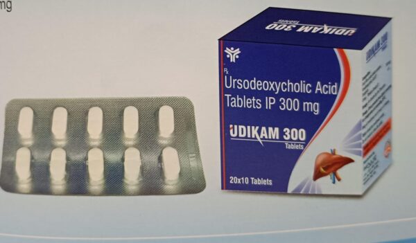 UDIKAM 300- 5% 1*10<br><p><small>URSODEOXYCHOLIC ACID</p></small>