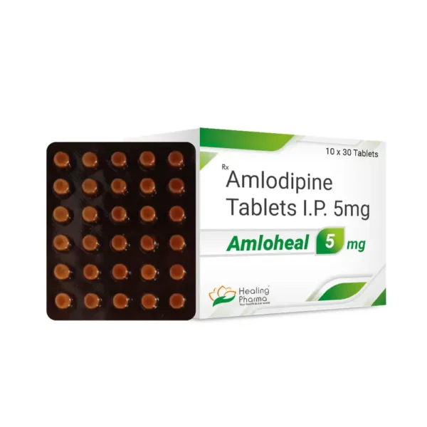 Amloheal 5<br><p><small>Amlodipine  Besilate  5 mg  Tablets</p></small>