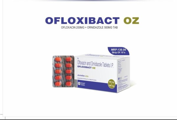 OFLOXIBACT- OZ TAB<br><p><small>OFLOXACIN 200MG + ORNIDAZOLE-500MG</p></small>