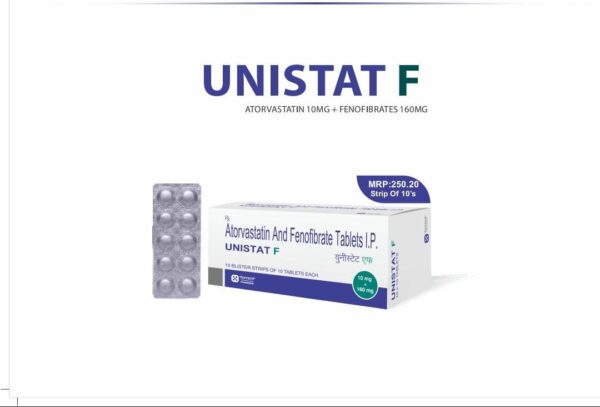 UNISTAT F<br><p><small>ATORVASTATIN 10MG + FENOFIBRATES 160MG</p></small>