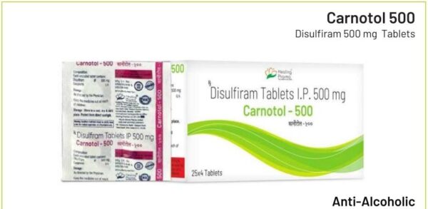 Carnotol 500<br><p><small>Disulfiram 500 mq  Tablets</p></small>