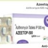 Azeetop 500<br><p><small>Azithromycin  Anhydrous 500 mg Tab lets</p></small>