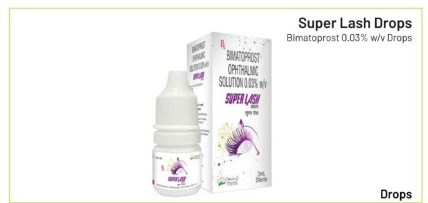 Super Lash Drops<br><p><small>Bimatoprost 0.03% w/v Drops</p></small>