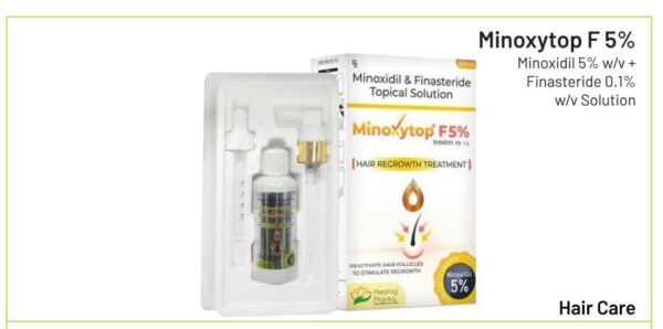 minoxytop F5%<br><p><small>minoxidil 5% w/v Finasteride 0.1% Solution</p></small>