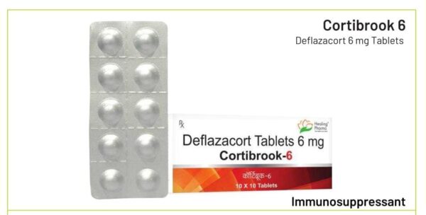Cortibrook 6<br><p><small>Deflazacort 6 mq Tablets</p></small>