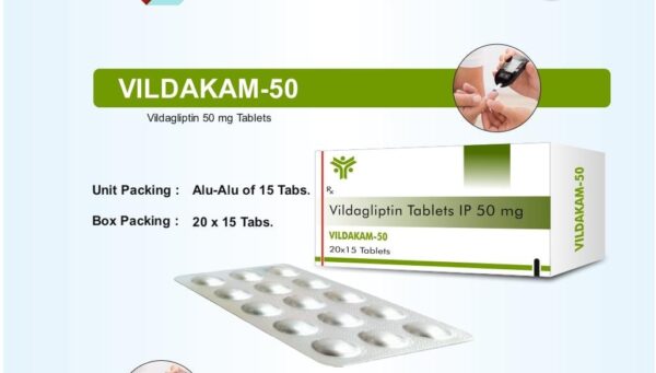 VILDAX TAB<br><p><small>Vildagliptin 50 mg Tab</p></small>