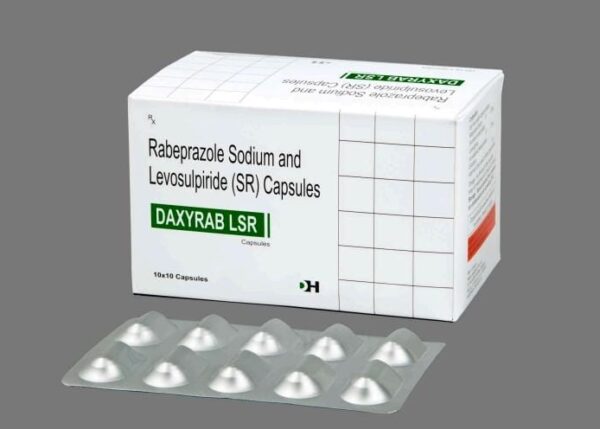 DAXYRAB LSR CAP<br><p><small>Rabeprazole  20 mg + Levosulpride 75 mg SR Cap</p></small>