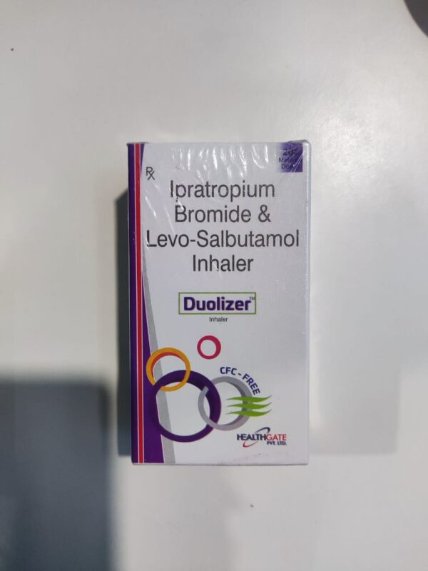 duolizer inhaler<br><p><small>ipratropium bromide & levosalbutamol inhaler</small></p>