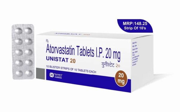 UNISTAT 20<br><p><small>ATORVASTATIN 20MG</p></small>