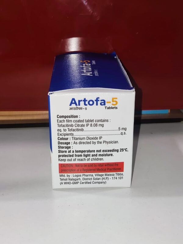 Artofa-5 Tablets <br><p><small>Tofacitinib tablets IP 5 mg</br></p></small> - Image 2