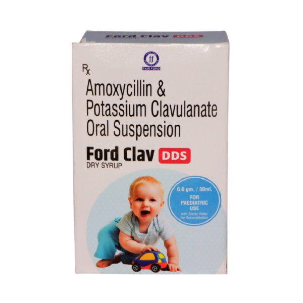 FORDCLAV DDS SYP  (Amoxycillin & Potaasium Clauulanate oral suspension 6.6 gm/30ml)